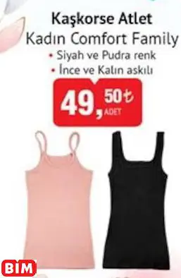 COMFORT FAMİLY    KAŞKORSE ATLET KADIN